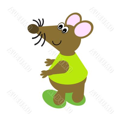 Cartoon of a Dancing Mouse