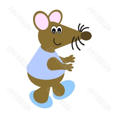 Cartoon of a Dancing Mouse