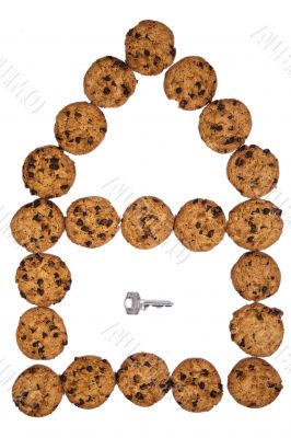 House of chocolate cookies