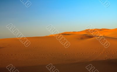 sunset over sahara