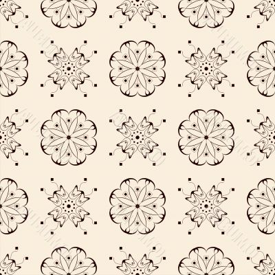 seamless pattern on beige background