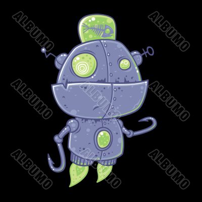 Fishing Robot Character