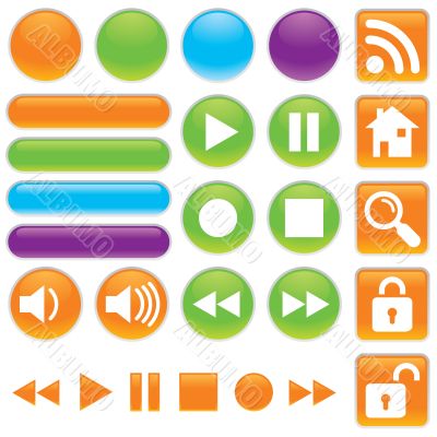 Audio and Video Buttons and Symbols Audio and Video Buttons and Symbols