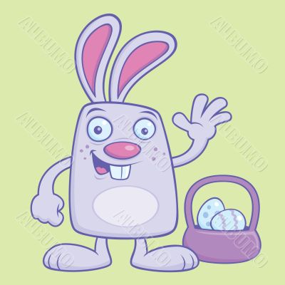 Silly Easter Bunny Cartoon