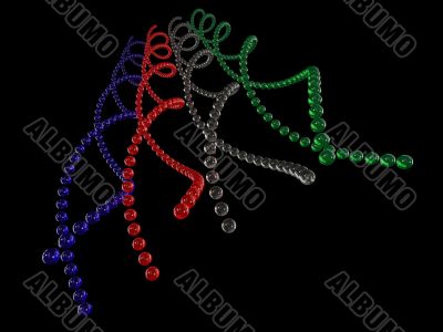 Computer generated helix structure