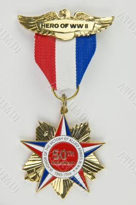 50th anniversary of World War II medal