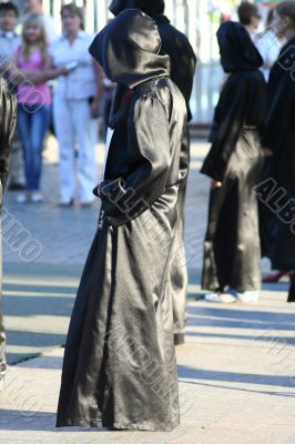 Street monk performance