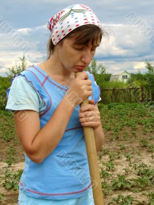 farmer thinking