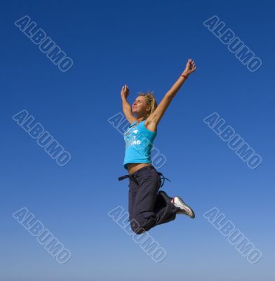 jumping girl