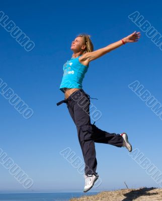 jumping girl