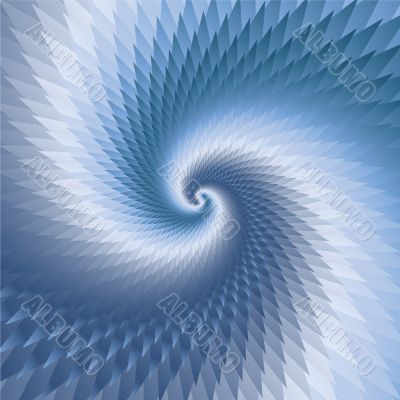 blue abstract spirals
