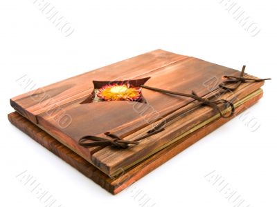 ancient wooden book
