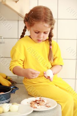 Helping in the kitchen