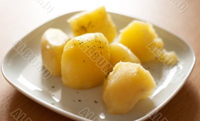 Boiled potatoes