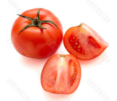 Tomatoes isolated