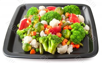 Fresh vegetables on plate#2