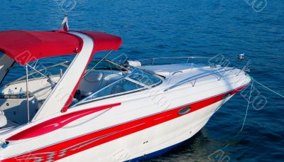 White luxurious yacht