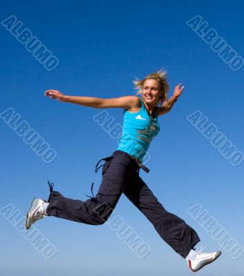 jumping girl