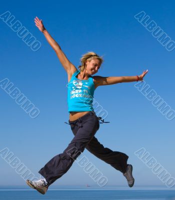jumping girl