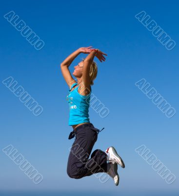 jumping girl