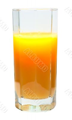 Orange juice isolated