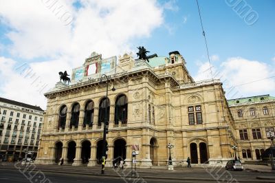 Building with statues on top in Vienna