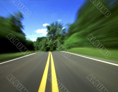 Historic Route 66 Through New York Countryside