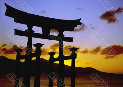 Otorii at Itsukushima Shrine, Japan