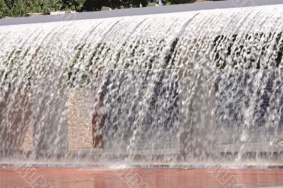  Streams of fountain close-up