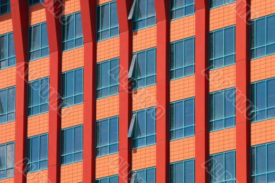 modern  building with many glass windows