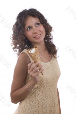 Girl with ice cream