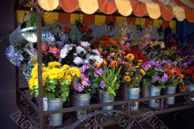 Bouquets of multicolored flowers for sale