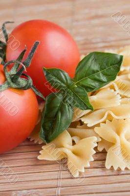 Farfalle and tomatoes Farfalle and tomatoes