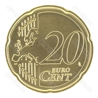 Uncirculated 10 Eurocent new map