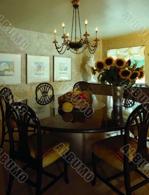 dining area. kitchen interior