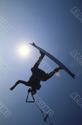 Waterskier Doing Tricks