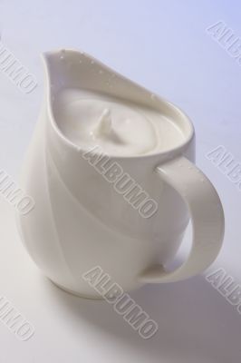 pitcher with milk
