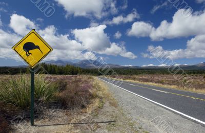 kiwi sign in New Zealand