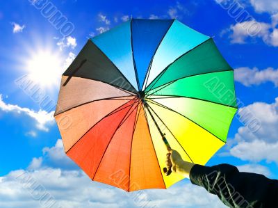 umbrella in hand