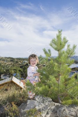 portrait of adorable sweet  girl