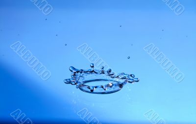 Small Blue Splash. Water Small Blue Splash. Water