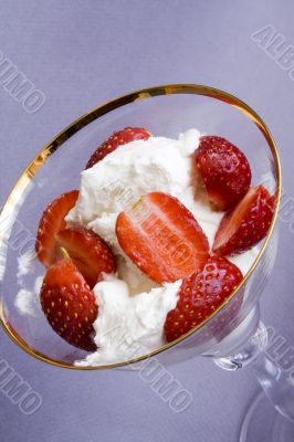 Ice-cream With Strawberry
