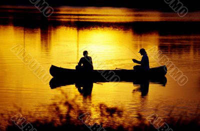 Fishing At Sunset