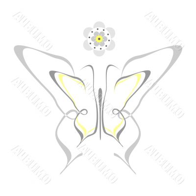 abstract butterfly pattern