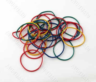 Colourful rubber bands