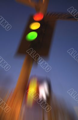 Blurry Traffic Light