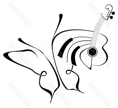Butterfly music - abstract composition