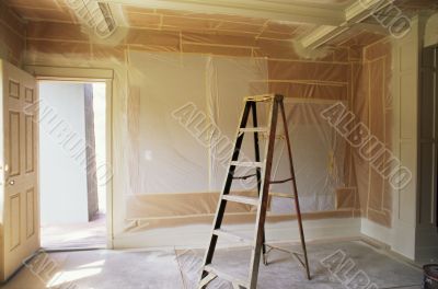 Interior Room Being Painted