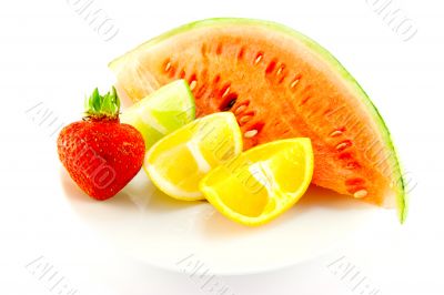 Citrus Fruit with Strawberry and Melon