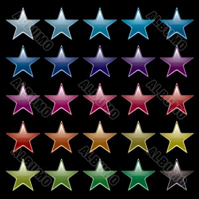 star rainbow black